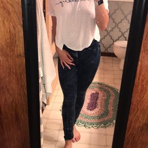 Dark Acid Wash Jeans